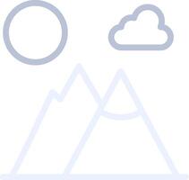 Mountains Landscape Creative Icon Design vector