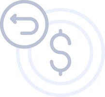 Refund Creative Icon Design vector