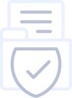 Secured Backup Creative Icon Design vector