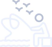 Trolling Creative Icon Design vector