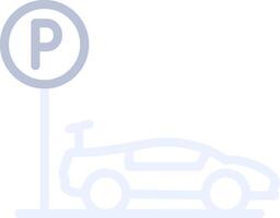 Parking Area Creative Icon Design vector