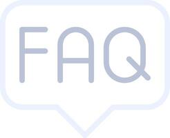 FAQ Creative Icon Design vector