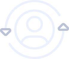 Returning Visitor Creative Icon Design vector
