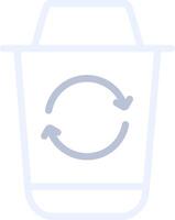 Recycle Bin Creative Icon Design vector