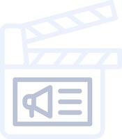 Cinema Ad Creative Icon Design vector