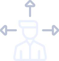 Outsource Management Creative Icon Design vector