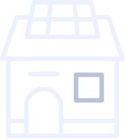 Solar House Creative Icon Design vector