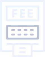 ATM Fees Creative Icon Design vector