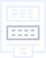 ATM Fees Creative Icon Design vector