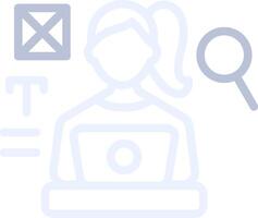 Blogger Creative Icon Design vector