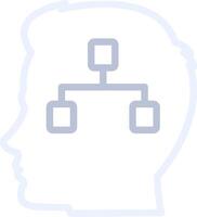 Decision Tree Creative Icon Design vector