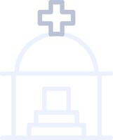 Mausoleum Creative Icon Design vector