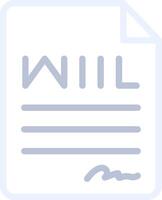 Last Will Creative Icon Design vector