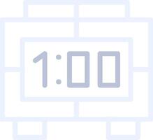 Digital Clock Creative Icon Design vector