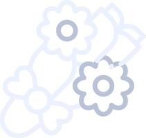 Flower Bouquet Creative Icon Design vector