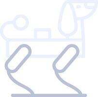 Robot Dog Creative Icon Design vector