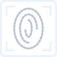 Fingerprint Scan Creative Icon Design vector