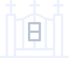 Cemetery Gate Creative Icon Design vector