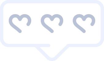 Comment Heart Creative Icon Design vector
