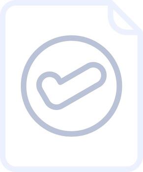 Valid Document Creative Icon Design vector