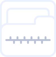 Zip Folder Creative Icon Design vector