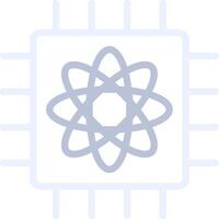 Quantum Computer Creative Icon Design vector