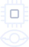 Eye Augmentation Creative Icon Design vector