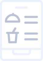 Digital Inflight Menu Creative Icon Design vector