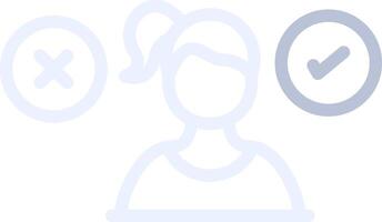 Conflicting Thoughts Creative Icon Design vector