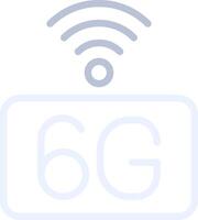 6G Network Creative Icon Design vector