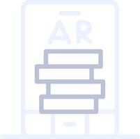 Ar Tumbling Blocks Creative Icon Design vector