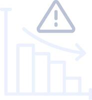 Market Risk Creative Icon Design vector