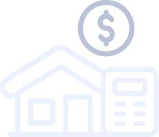 Home Loan Calculator Creative Icon Design vector