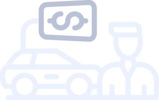 Car Salesman Creative Icon Design vector