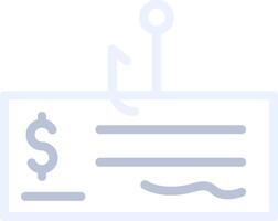 Cheque Fraud Creative Icon Design vector