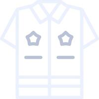 Police Uniform Creative Icon Design vector