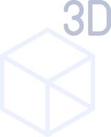 3D Object Creative Icon Design vector