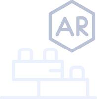 Ar Building Blocks Creative Icon Design vector