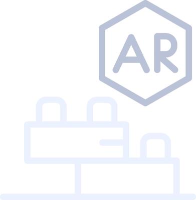 Ar Building Blocks Creative Icon Design