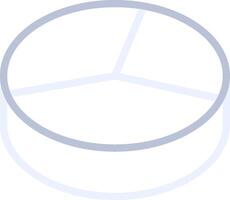 3D Pie Creative Icon Design vector