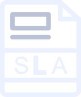 SLA Creative Icon Design vector