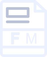 FM Creative Icon Design vector