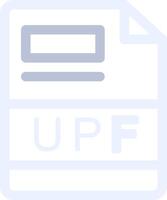 UPF Creative Icon Design vector