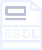 BSDL Creative Icon Design vector