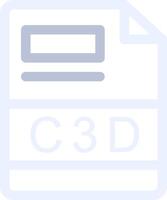 C3D Creative Icon Design vector