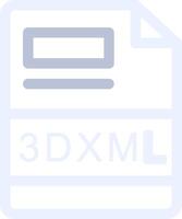 3DXML Creative Icon Design vector