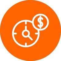 Time Is Money Creative Icon Design vector