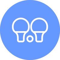 Ping Pong Creative Icon Design vector