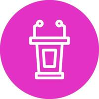 Lectern Creative Icon Design vector