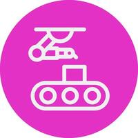 Conveyor Belt Creative Icon Design vector